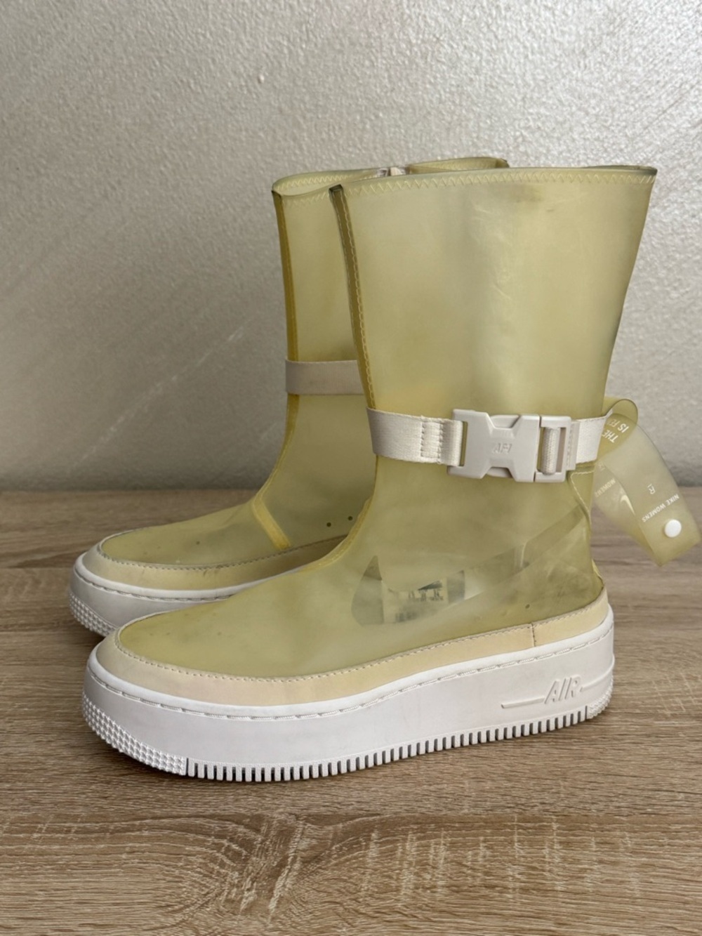 Nike Air Force 1 Sage High Lux Phantom Boots Translucent Women Size 7